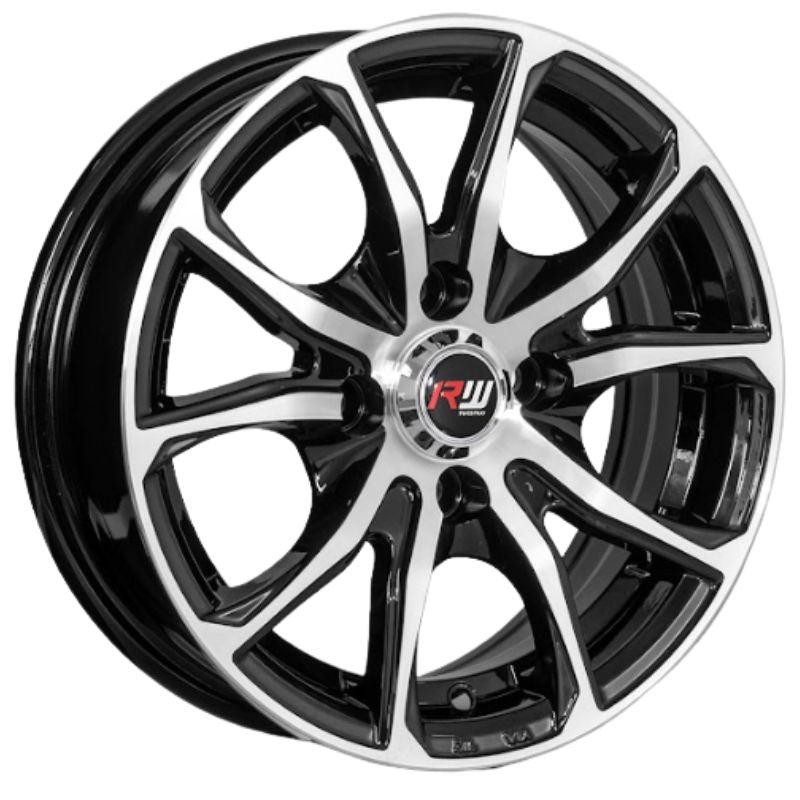 RW® - 13X5.5 4X100 ET20 CB73.1 BLACK MACHINED