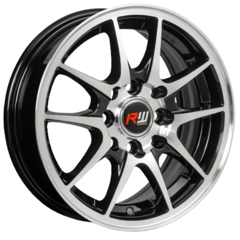 RW® - 13X5.5 8X100/114.3 ET35 CB73.1 BLACK MACHINED