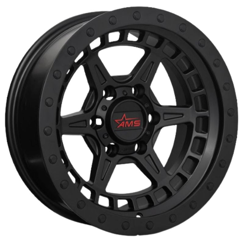 RW® - 17X9.0 6X139.7 ET-15 CB110.1 SATIN BLACK-RIVETS