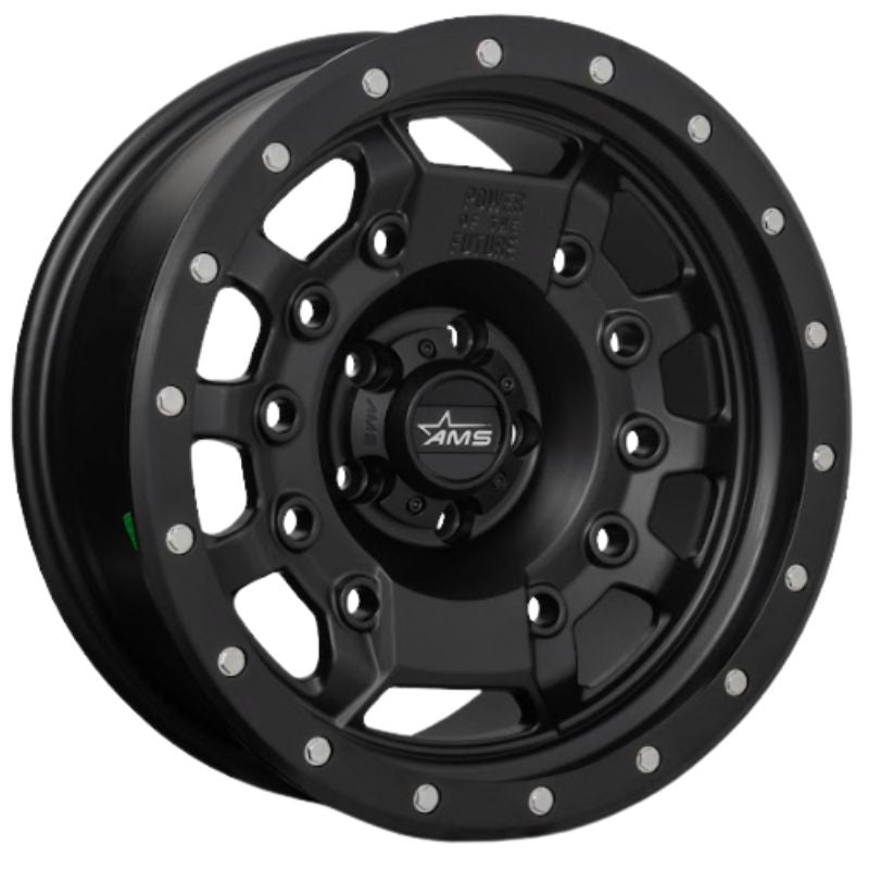 RW® - 17X9.0 5X114.3 ET0 CB73.1 SATIN BLACK/RIVETS