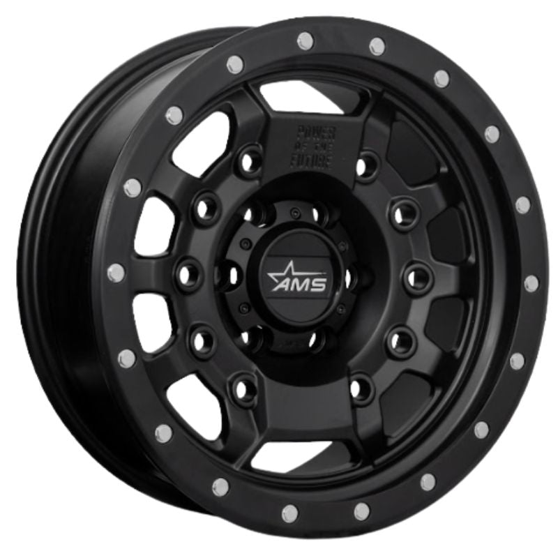 RW® - 17X9.0 6X135 ET0 CB106.1 SATIN BLACK/RIVETS