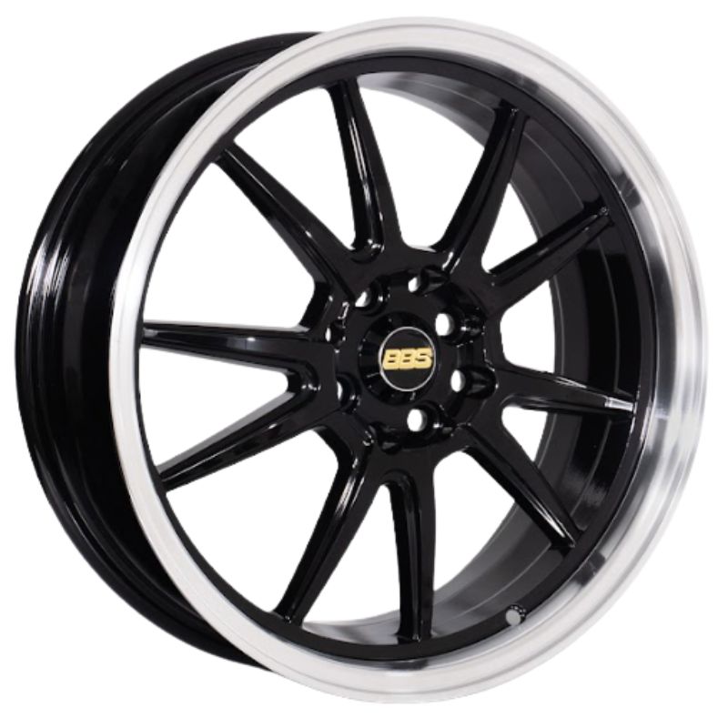 RW® - 17x7.5 4X100/4X114.3 ET42  CB73.1  BLACK/LIP POLISH