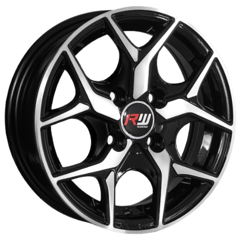 RW® - 13X5.5 4X100 ET30 CB73.1 BLACK MACHINED-3
