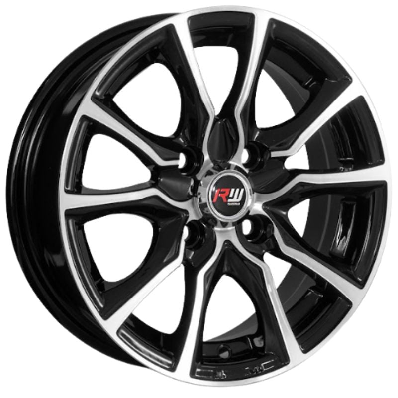 RW® - 13X5.5 4X100 ET30 CB73.1 BLACK MACHINED