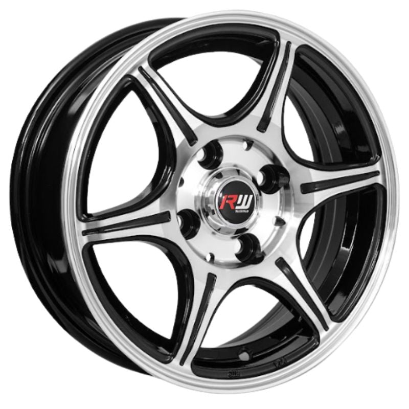 RW® - 13X5.5 4X100 ET25 CB73.1 BLACK MACHINED