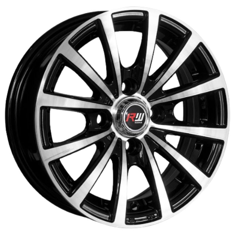 RW® - 13X5.5 4X100 ET20 CB73.1 BLACK MACHINED