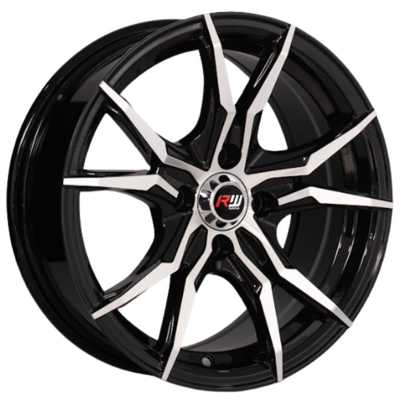 RW® - 15X7.0 4X100 ET30 CB73.1 BLACK MACHINED