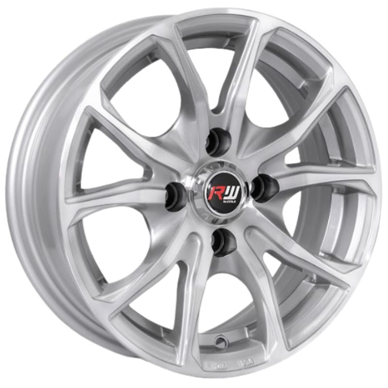 RW® - 13X5.5 4X100 ET20 CB73.1 SILVER MACHINE-1