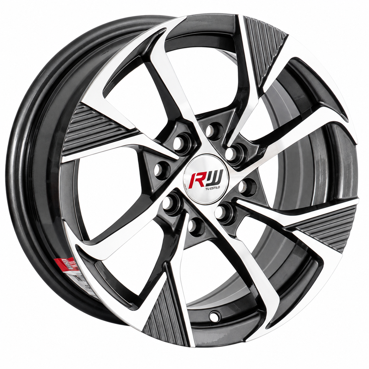 Aro RW® - 14X6 100/114.3X8 ET35 CB73.1 GUN METAL MACHINE - SKU 803.90