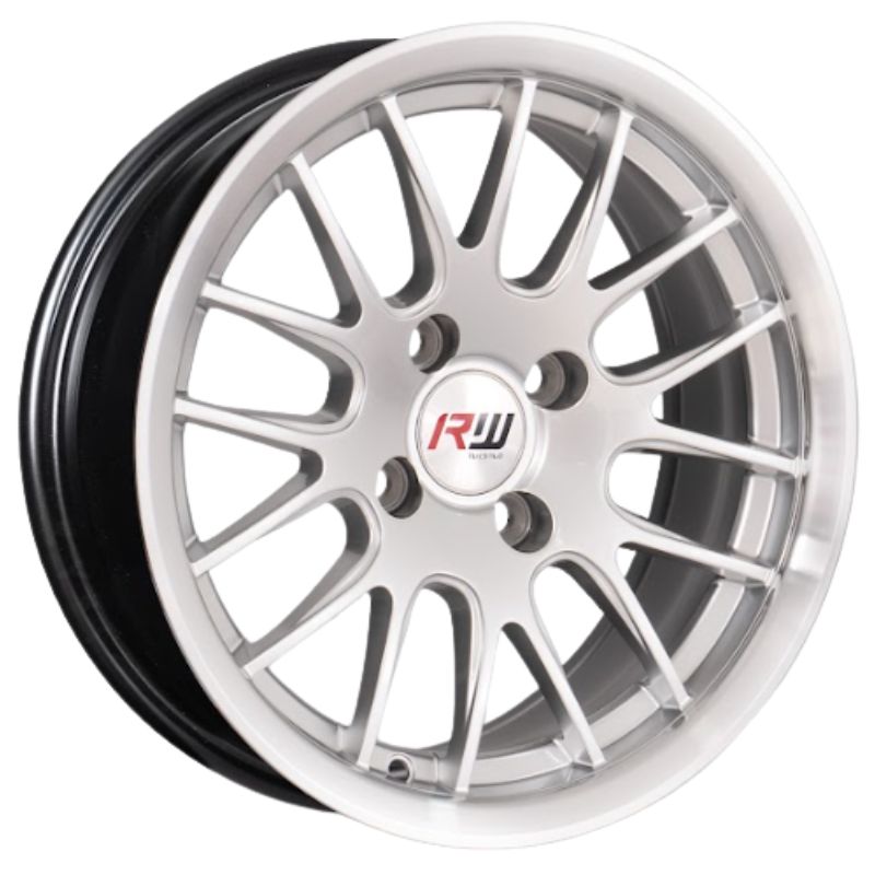 RW® - 14X7.0 4X100 ET20 CB67.1 HYPER SILVER/LIP POLISH
