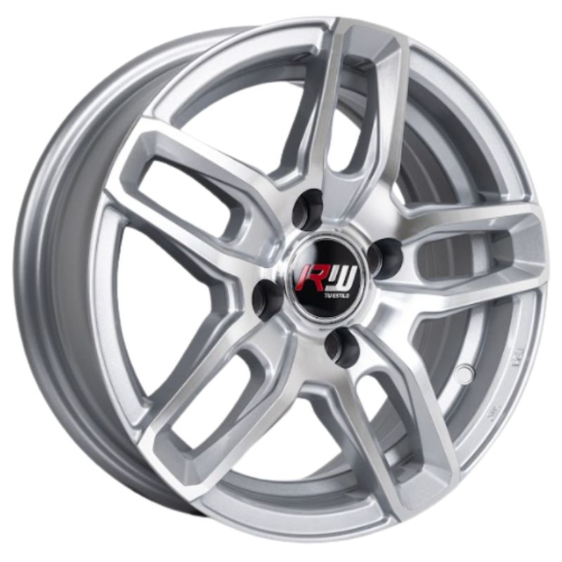 RW® - 13X5.5 4X100 ET25 CB73.1 SILVER MACHINED