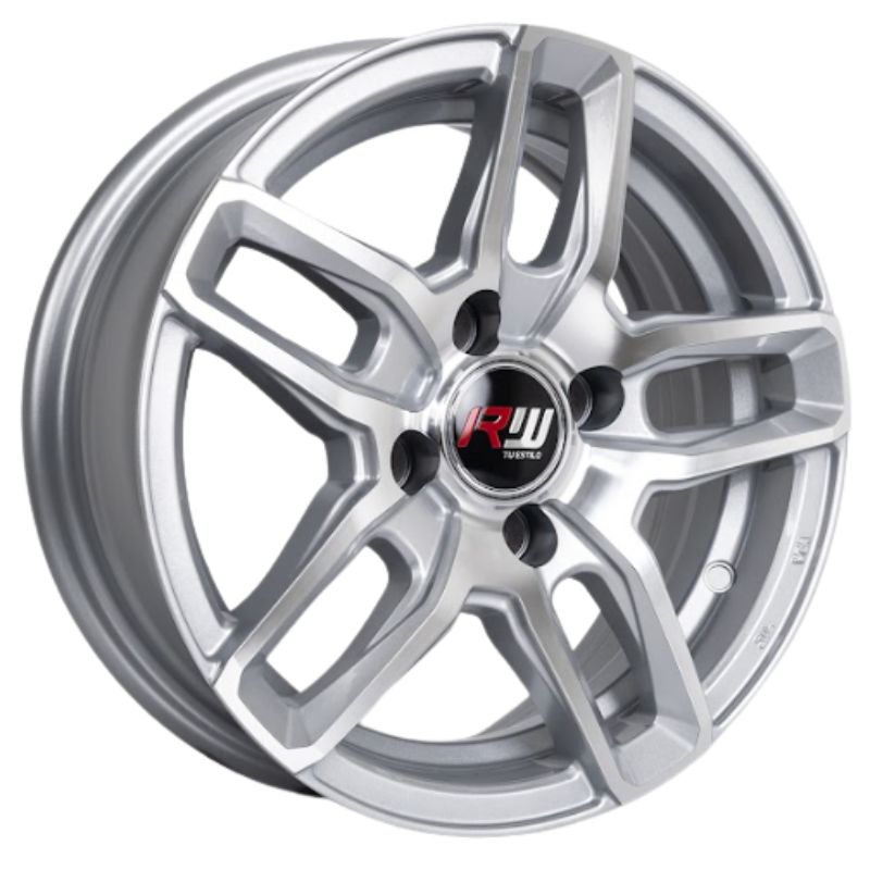 RW® - 13X5.5 4X100 ET25 CB73.1 SILVER MACHINED-1