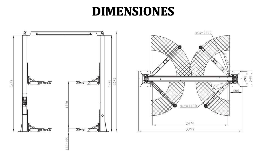 WALKER® MLT-240SC - 4T 2-POST LIFT