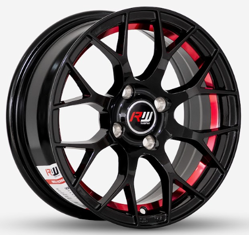 ARO 14X6 100X4 ET30 CB73.1 BLACK/UNDERCUT RED