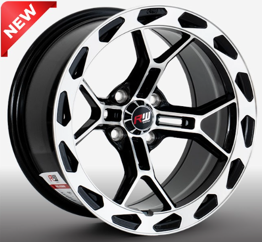 ARO 15X8 100X4 ET-5 CB73.1 BLACK MACHINE/RING POLISH