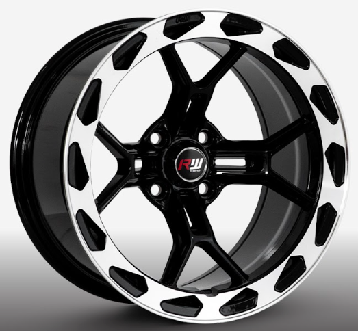 ARO 15X8 100X4 ET-5 CB73.1 BLACK/RING POLISH