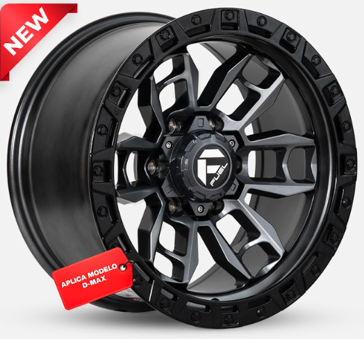 ARO 17X9 139.7X6 ET-5 CB 110.5 DARK GUN METAL/RING BLA