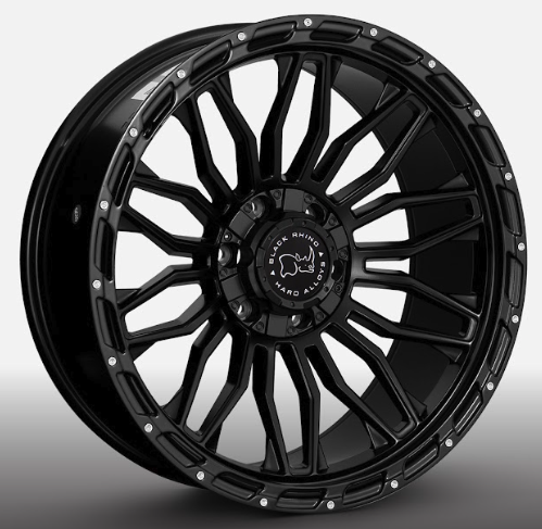 ARO 20X10 135/139.7X12 ET-12 CB106.1 SMATE BLACK/RIVET
