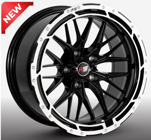 ARO 16X8 114.3X5 ET-5 CB73.1 BLACK/RING POLISH/RIVET