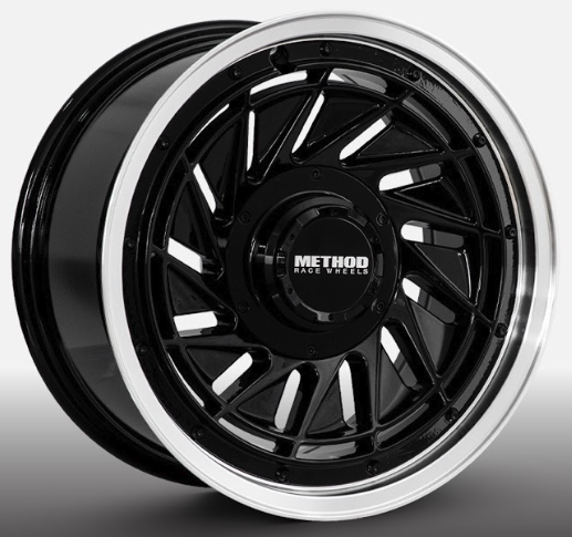 ARO 16X8 130/139.7X12 ET-5 CB100.1 BLACK/LIP POLISH/RI