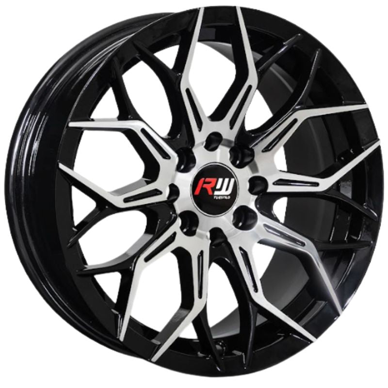 RW® - 15X7 4X100/4X108 ET30 CB73.1 BLACK MACHINE