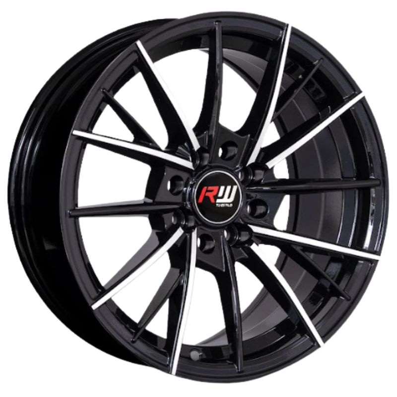 RW® - 15X7 4X100/4X108 ET30 CB73.1 BLACK MACHINE