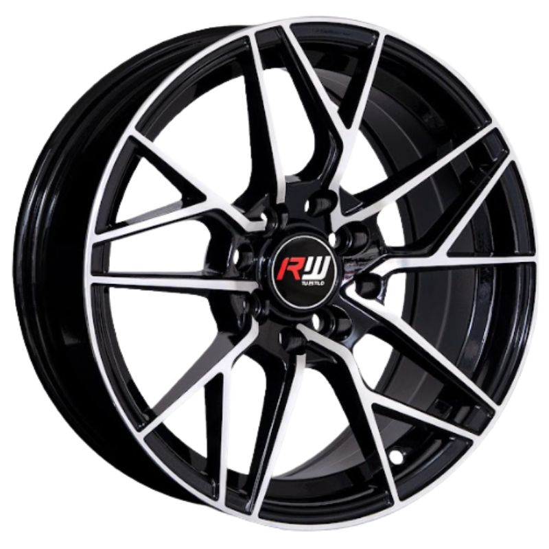 RW® - 15X7 4X100/4X114.3 ET30 CB73.1 BLACK MACHINE