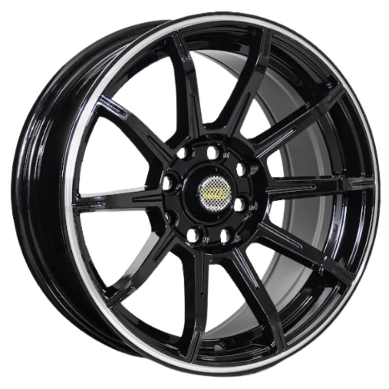 RW® - 15X7.5 4X100/4X114.3 ET32 CB73.1 BLACK / POLISHED LINE