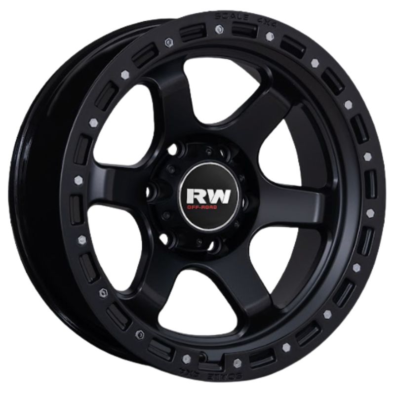 RW® - 17X9.0 6x139.7 ET-25 CB106.1 MATTE BLACK -RIVET
