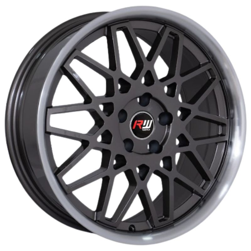 RW® - 18X7.5 5X108 ET30 CB73.1 GUN METAL/POLISHED LIP
