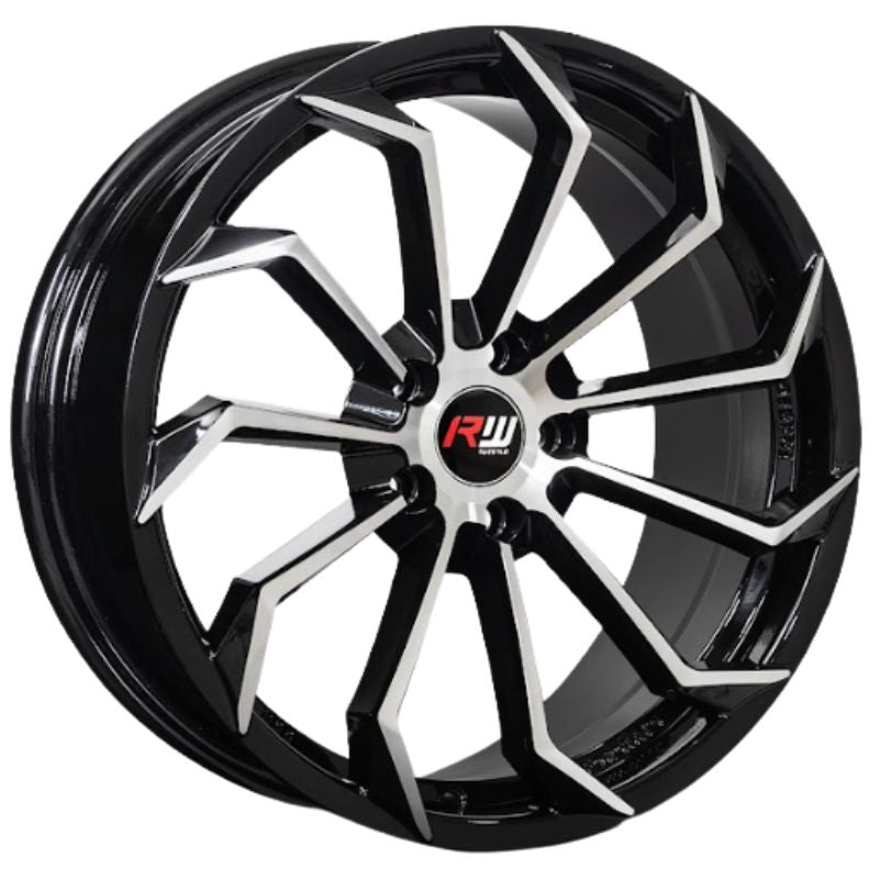 RW® - 18X8 5X108 ET35 CB67.1 BLACK MACHINE