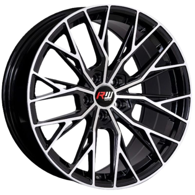 RW® - 18X8.5 5X108 ET35 CB67.1 BLACK MACHINE