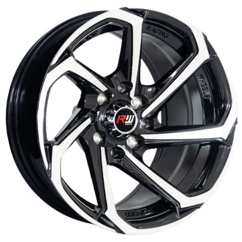 RW® - 13x7 4X100/4X114.3 ET0 CB73.1  BLACK MACHINED