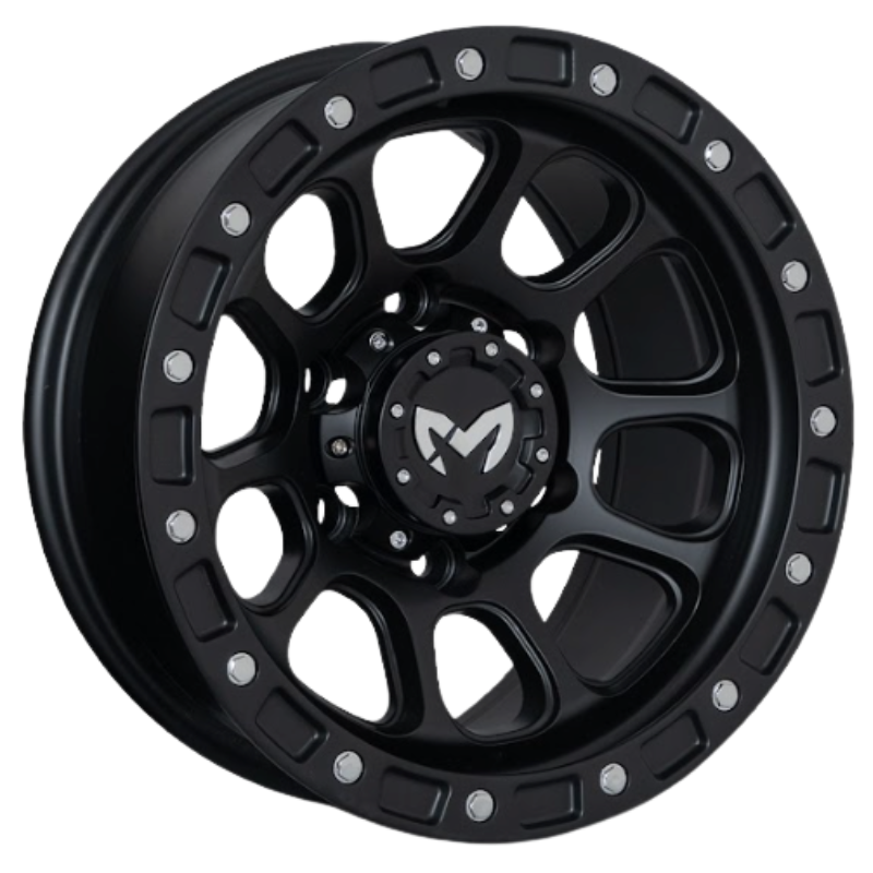 RW® - 15X8 6X139.7 ET0 CB110 SMATE BLACK  RIVETS