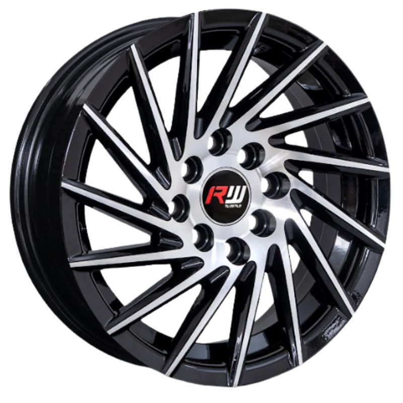 RW® - 14X6 4X100/4X114.3 ET38 CB73.1 BLACK MACHINED