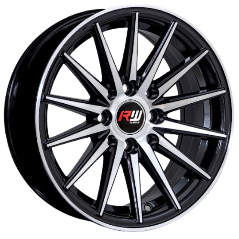 RW® - 14X6 4X100/4X114.3 ET25 CB73.1 BLACK MACHINED