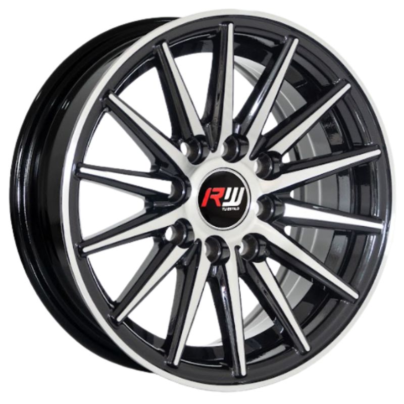 RW® - 13x5.5 4X100/4X114.3ET30 CB73.1 BLACK MACHINED