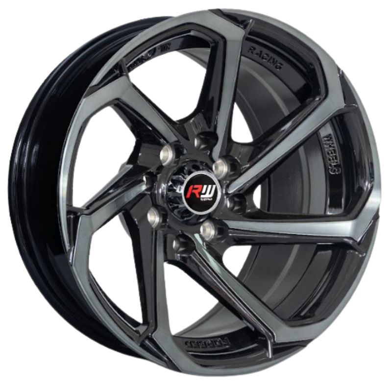 RW® - 14X7 4X100/4X114.3 ET0 CB73.1  BLACK MACHINED BLACK