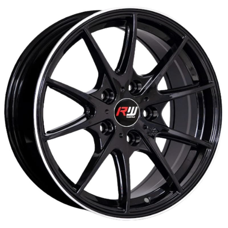 RW® - 16x7 5X114.3 ET35 CB73.1 BLACK LINE POLISHED