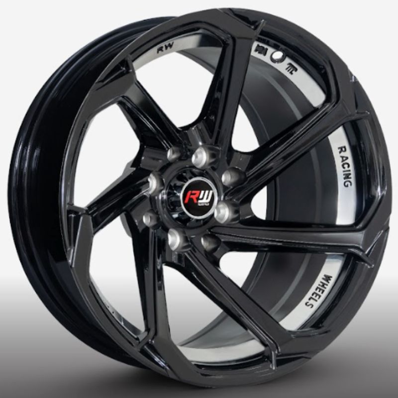 RW® - 14x7 4X100/4X114.3 ET0 CB73.1  BLACK/UNDERCUT POLISH