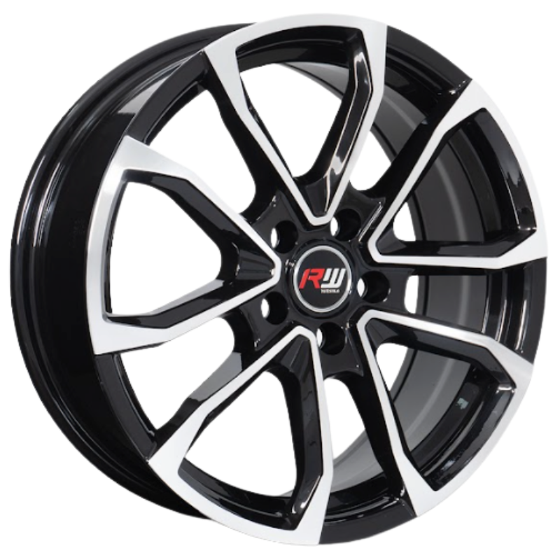 RW® - 17X7 5X108 ET37 CB73.1 BLACK MACHINED