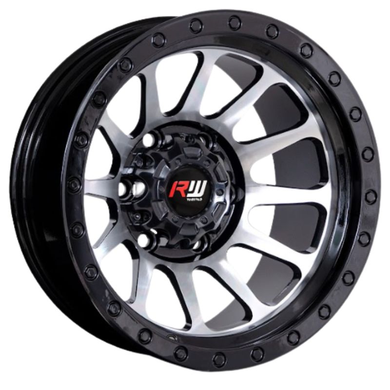 RW® - 15X10 6X139.7 ET-44 CB110  BLACK MACHINE