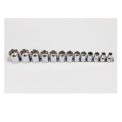 JONNESWAY® 1/2" METRIC SOCKET SET - 12-POINT (13 PIECES)