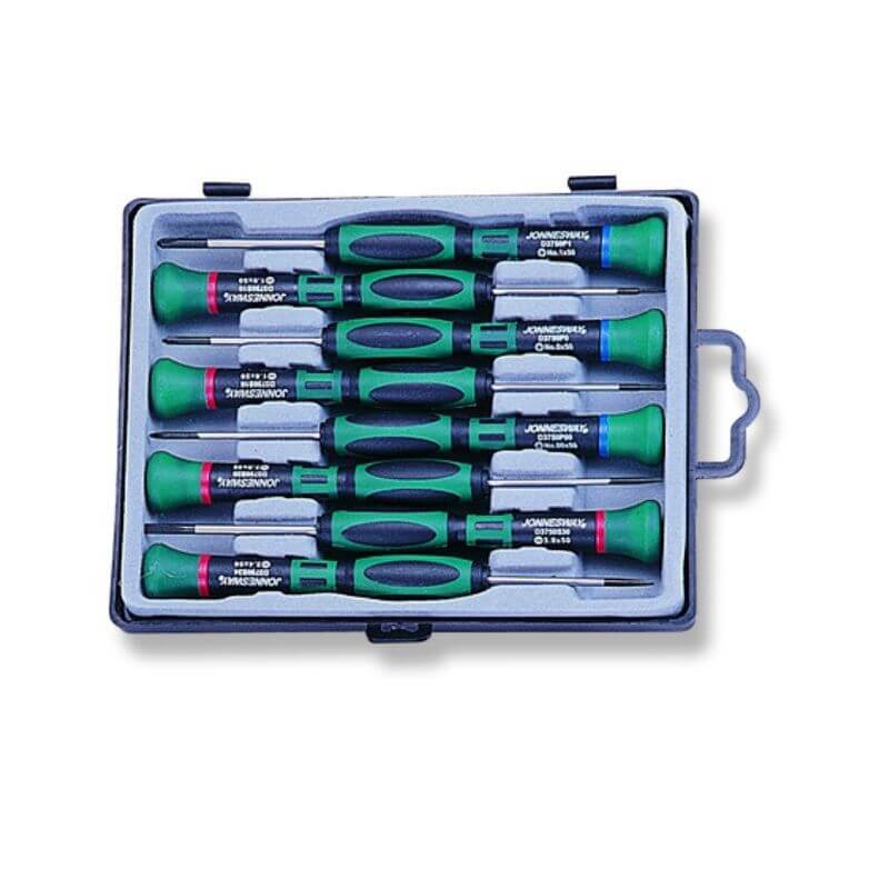 JONNESWAY® JUEGO DE DESTORNILLADORES MIXTOS PRECISION (8 PIEZAS)