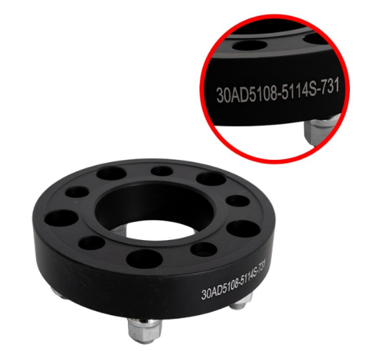 CONVERTIDOR PCD 108X5 a 114.3X5 31MM CB 73.1 12X1.50