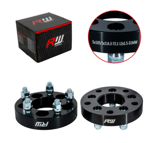 CONVERTIDOR PCD 105X5 a 114.3X5 31MM CB 73.1 12X1.50