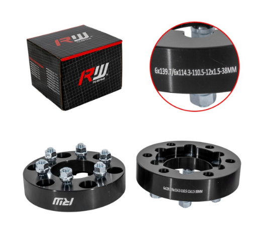 CONVERTIDOR PCD 139.7x6 a 114.3X6 38MM CB110.5 12X1.50