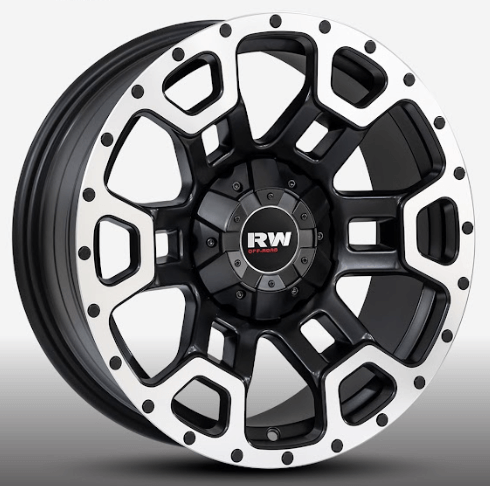 RW® - 17X9.0 6X114.3/6X135 ET-12 CB87.1 SMATE B/MACHINED-