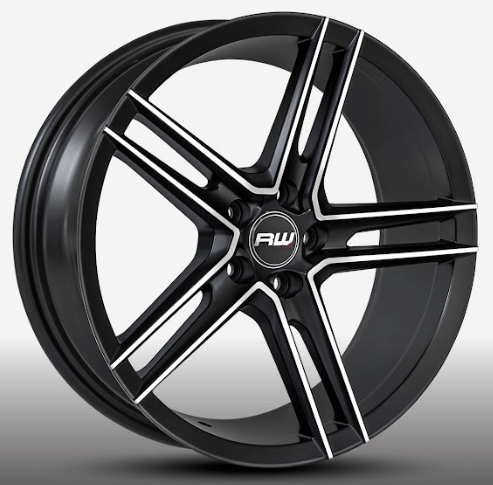 RW® - 17X7.5 5X100 ET35 CB73.1 SMATEBLACK/MACHINED