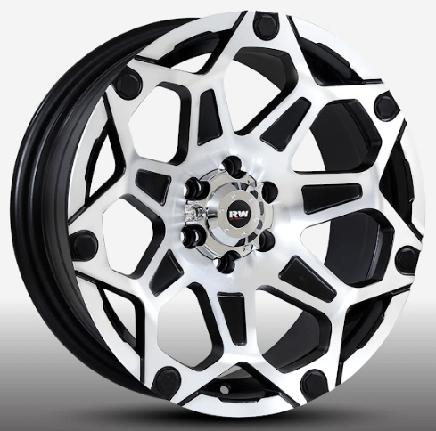 RW® - 17X8.0 6X114.3 ET-5 CB66.1 SMATEB/MACHINED-R